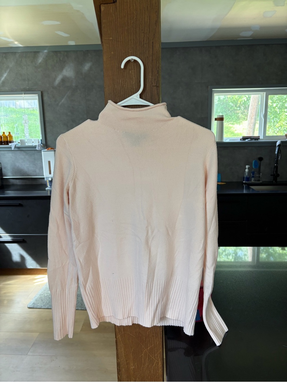 French Connection Pale Pink Turtleneck Sweater
